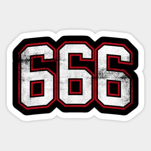 666 The Number of the Beast Sticker